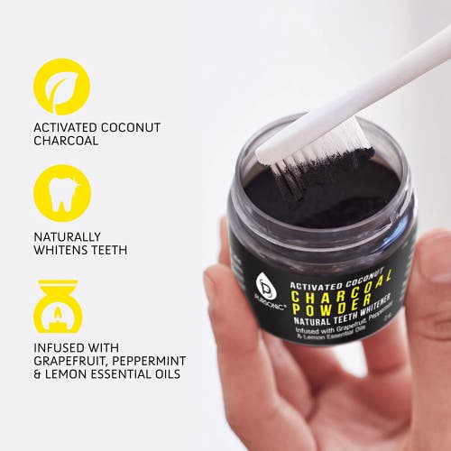 Pursonic Activated Coconut Charcoal Powder Natural Teeth Whitener In Multicolor
