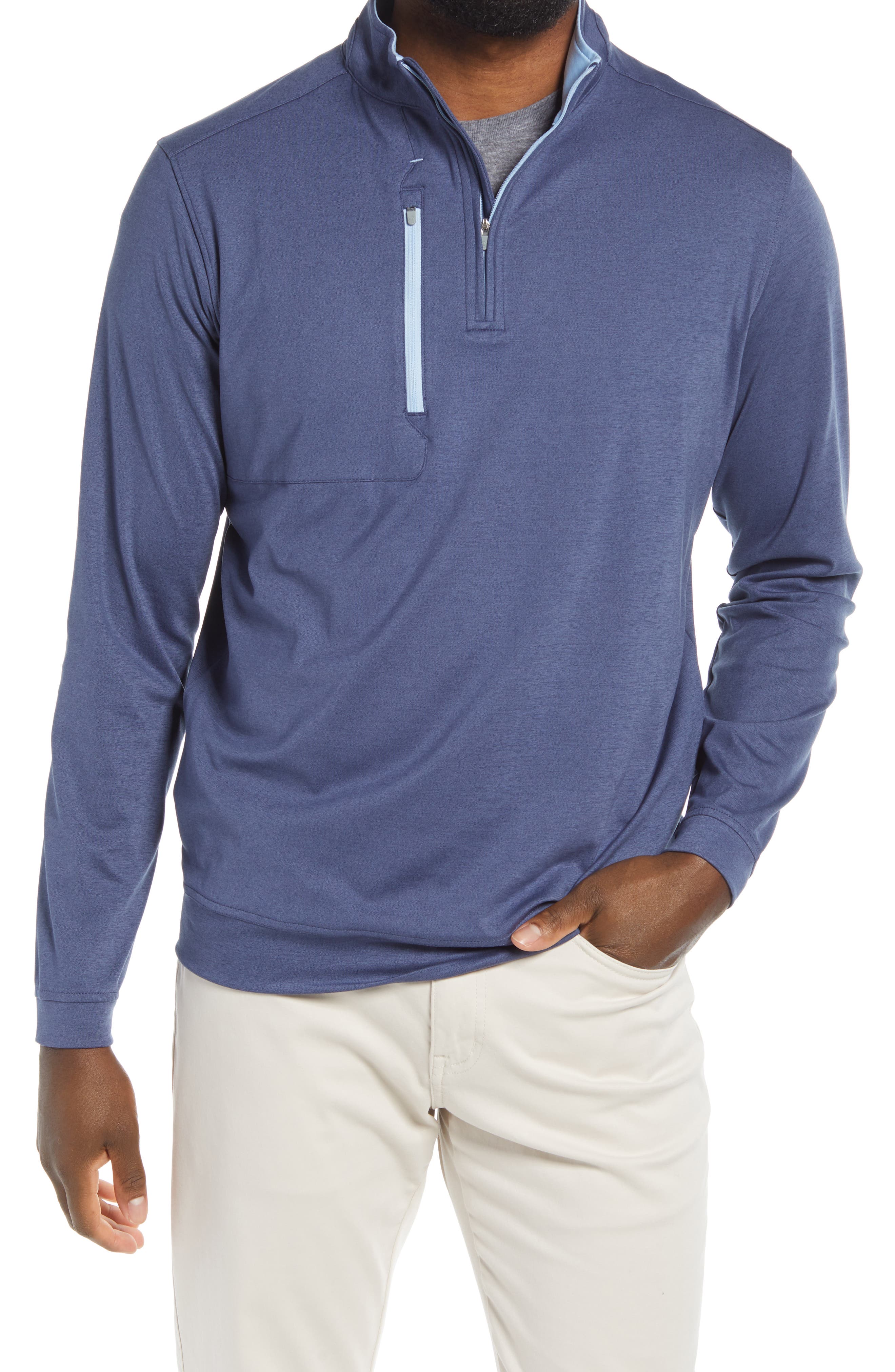 men's quarter zip performance pullover