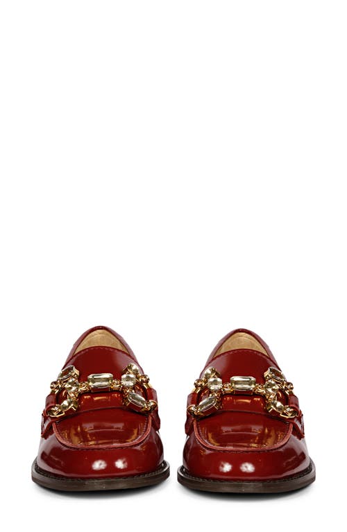 Saint G Livia Bit Loafer In Cherry