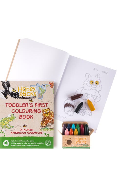HONEYSTICKS The Creative Kid Coloring Book & Crayons Set in Assorted at Nordstrom