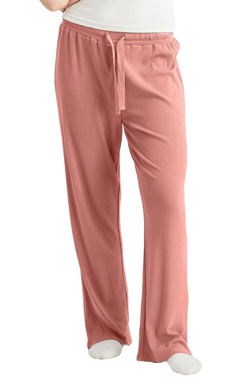 Luxe Rib Pajama Pants in Soft Cinnamon