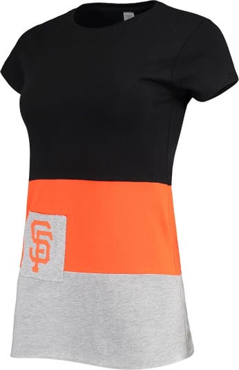 Women's G-III 4Her by Carl Banks White San Francisco Giants Team Graphic Fitted T-Shirt