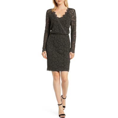 Rosemunde Delicia Scallop Detail Cotton Blend Lace Dress, Green