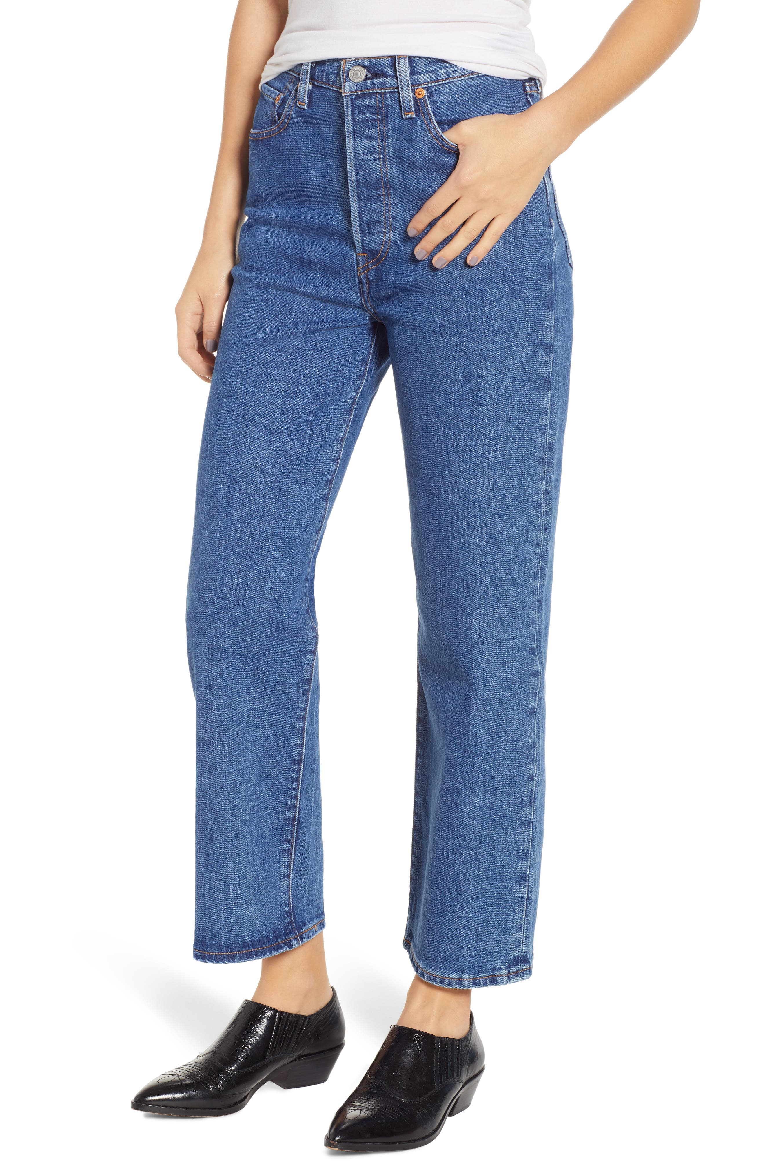levi's women's ribcage jeans