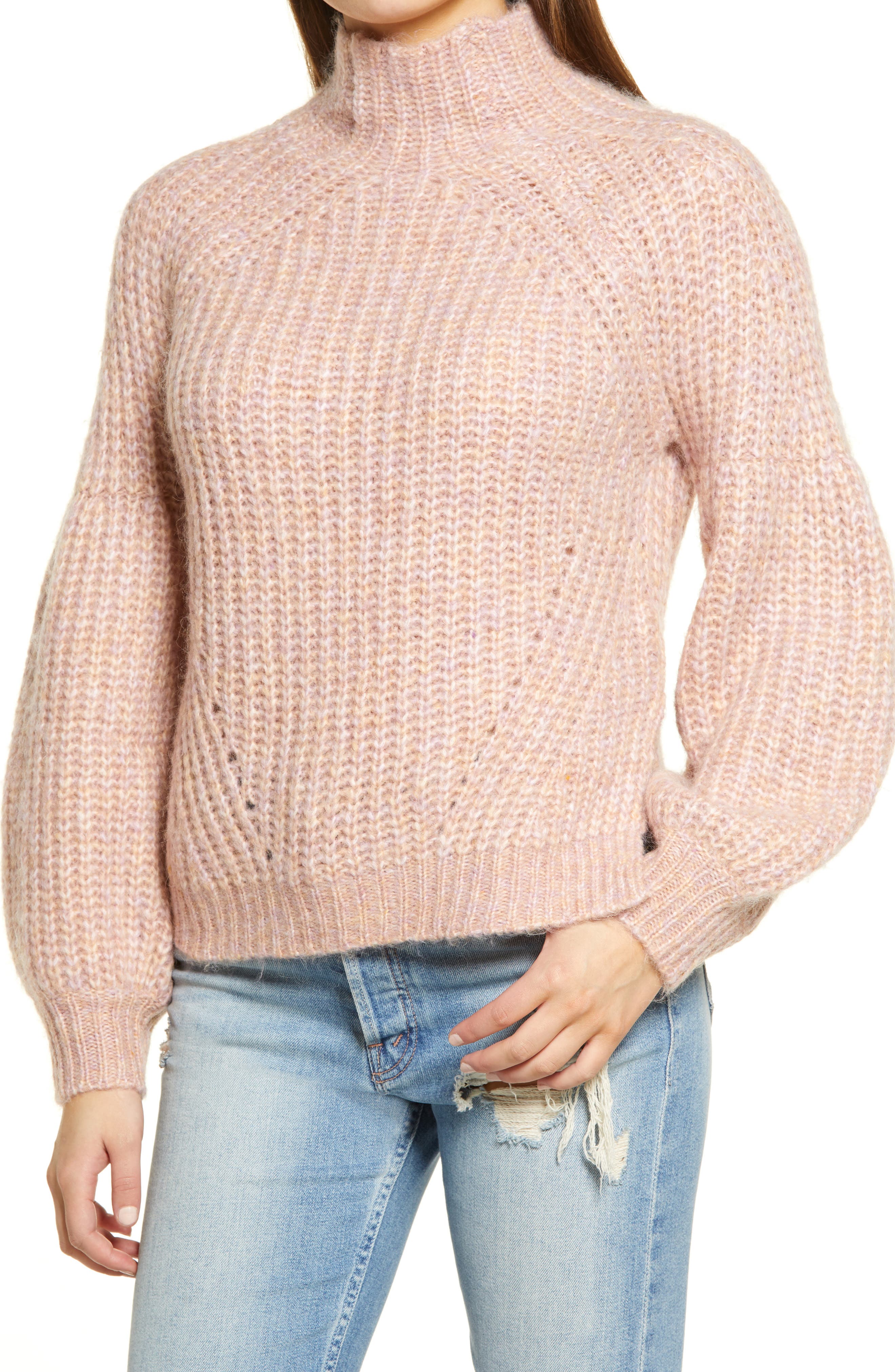 ALL IN FAVOR PUFF SLEEVE SWEATER,191446369049