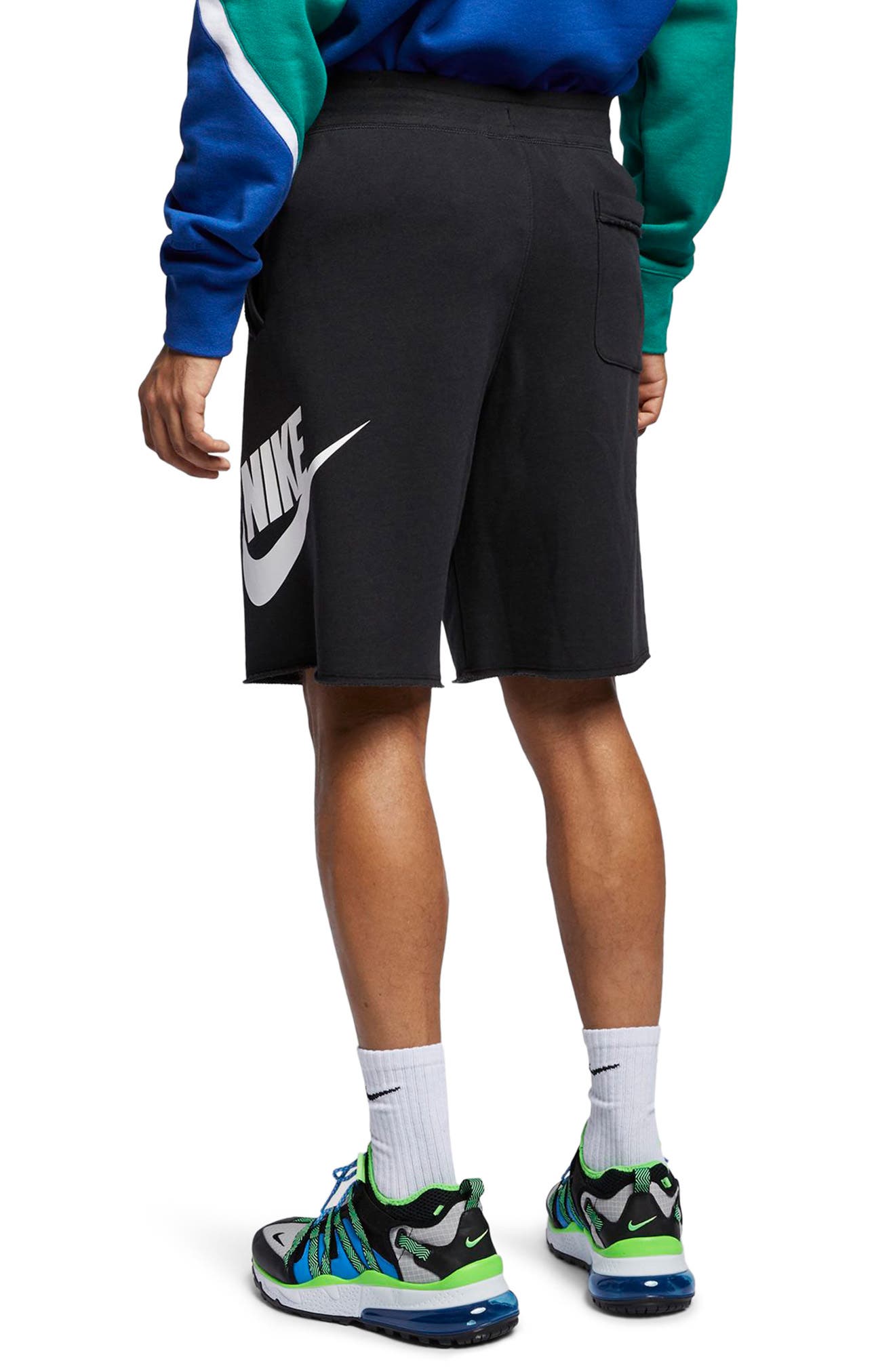 nike alumni shorts black