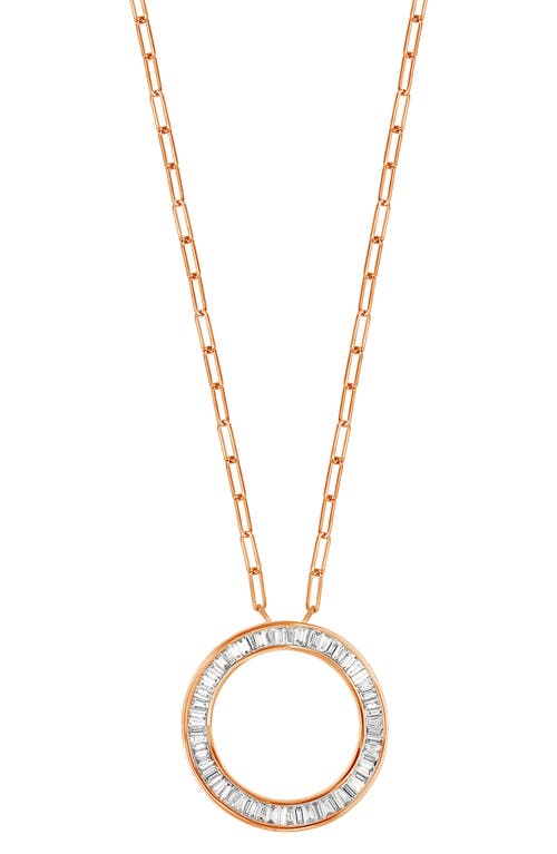 Bony Levy Ofira 18K Rose Gold Large Circle of Life Pendant Necklace at Nordstrom