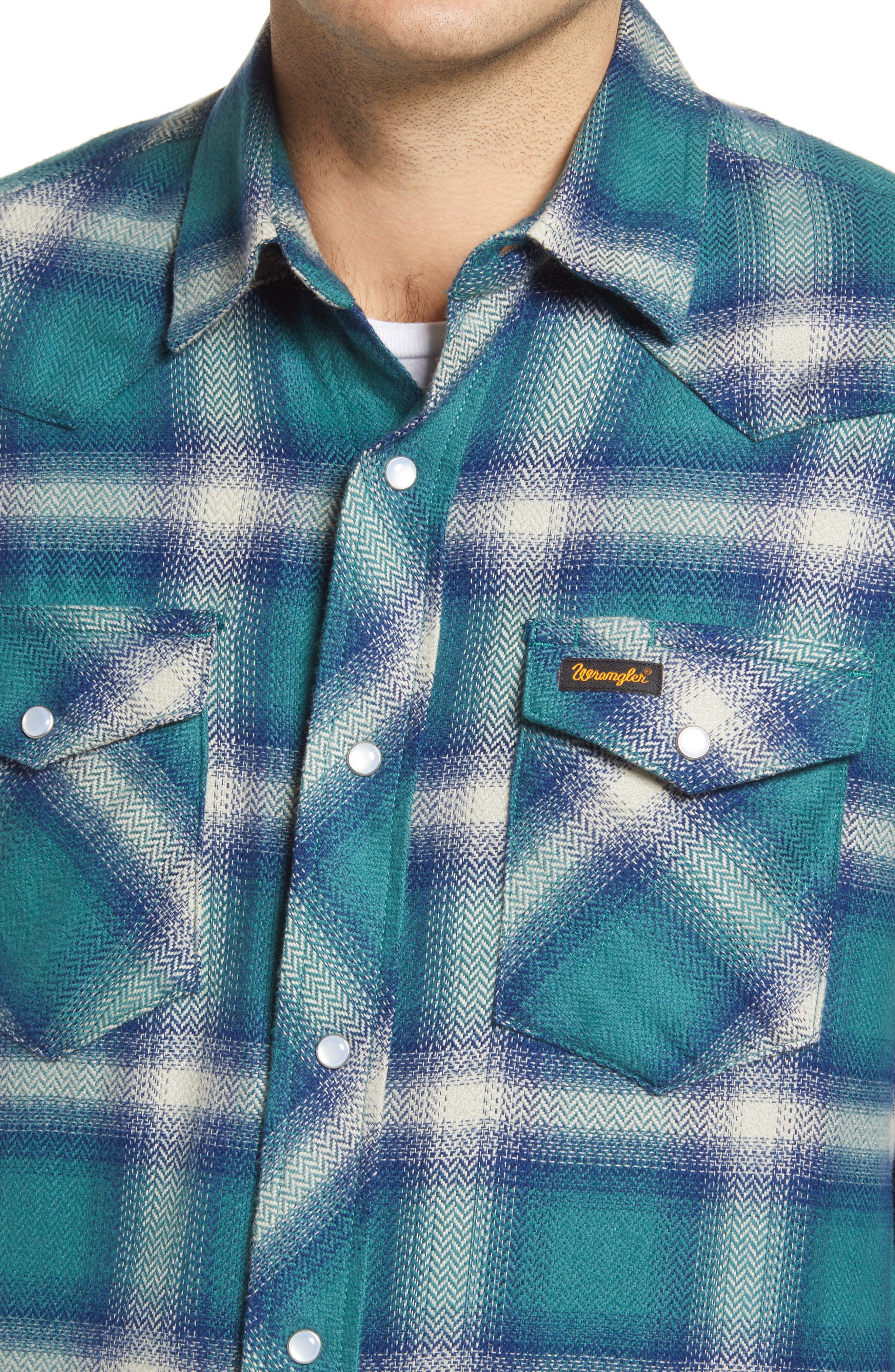 Wrangler Heritage Plaid Western Shirt 
