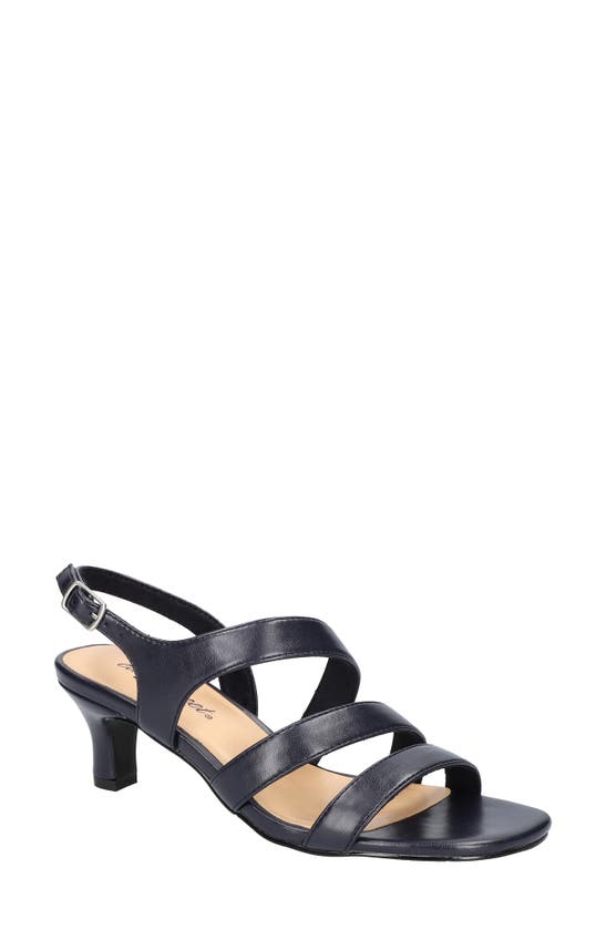 Shop Easy Street Como Strappy Sandal In Navy