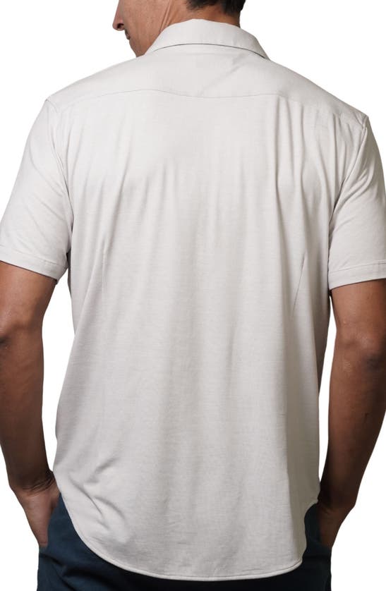 Shop Fundamental Coast Seaside Short Sleeve Button-up Shirt In Shark Fin