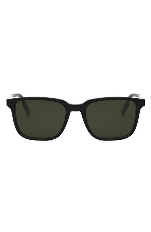 Shop Dior Tag Su 56mm Square Sunglasses In Black/other/green