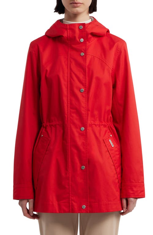 Shop Hunter Adela Classic Waterproof Rain Jacket In  Red