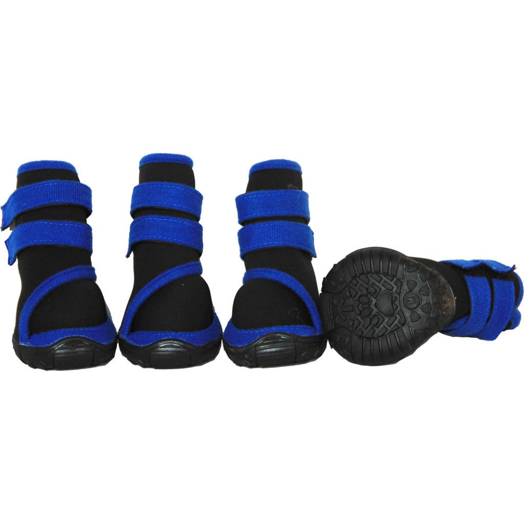 Shop Pet Life 'premium Cone' High Support Performance Dog Shoes In Black/blue