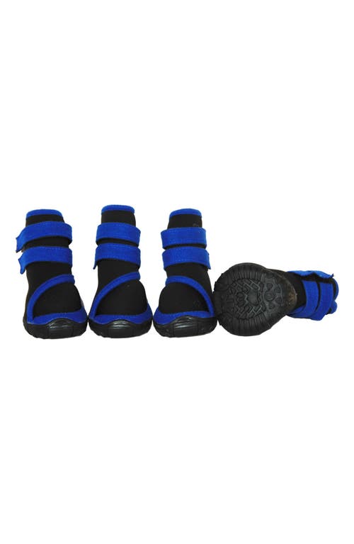 Pet Life 'premium Cone' High Support Performance Dog Shoes In Black/blue