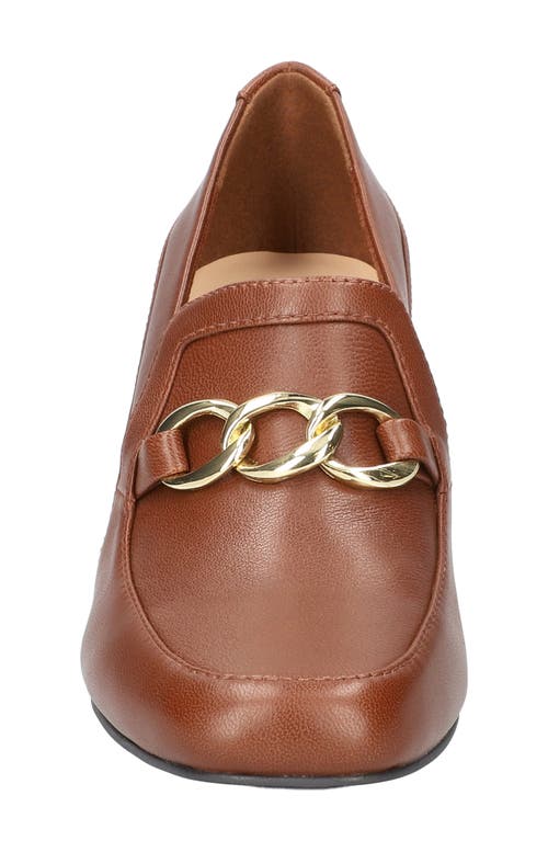 Shop Bella Vita Tam Loafer Pump In Camel Leather