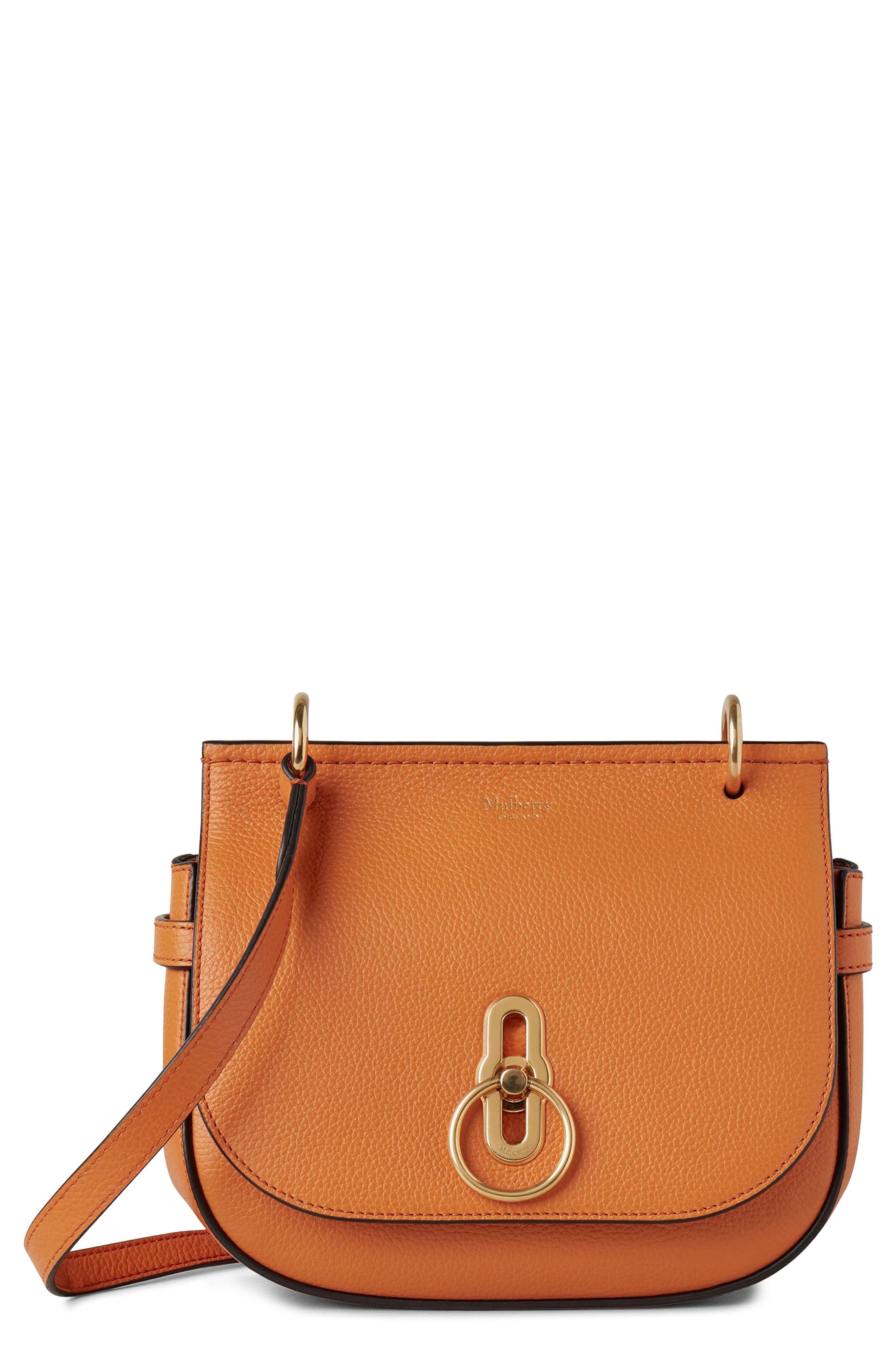 Small Amberley grained satchel