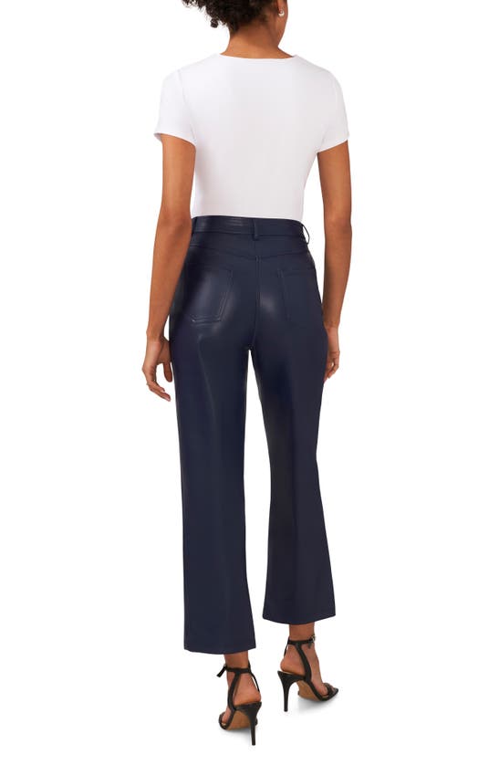 Shop Halogen ® 5-pocket Faux Leather Pants In Classic Navy