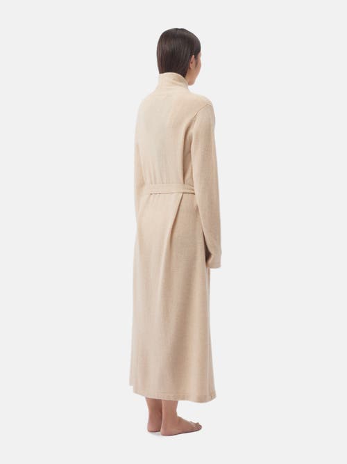 Shop Gobi Cashmere Long Cashmere Robe In Beige