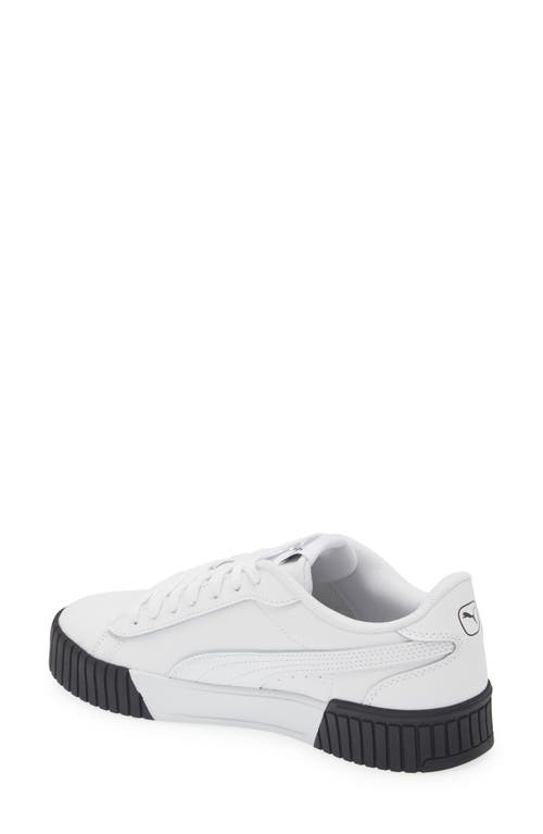 Puma Crew 2.0 Sneaker In White- White-black