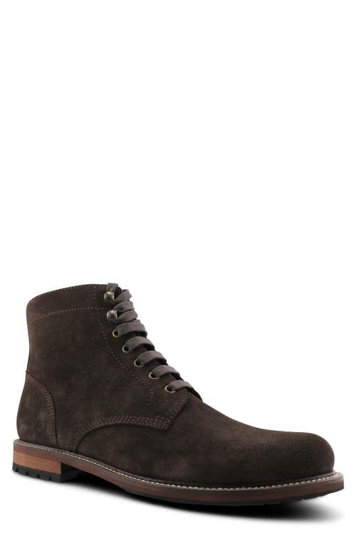 Blake Mckay Axel Combat Boot In Brown Suede