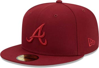 Men's Atlanta Braves New Era Red Fashion Color Basic 59FIFTY Fitted Hat