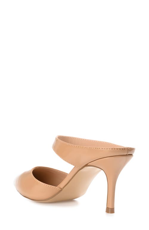 Journee Collection Maevali Pump In Patent/tan