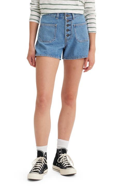 '80s Mom Denim Shorts (In Patches)
