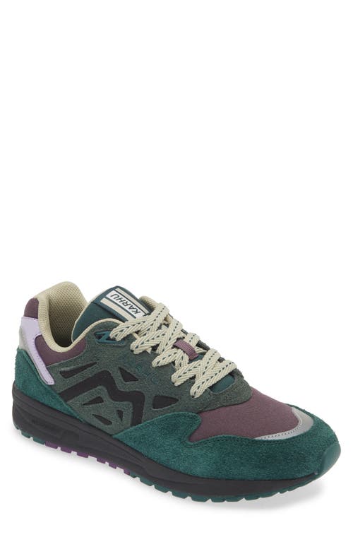 Karhu Gender Inclusive Legacy 96 Sneaker in Rain Forest /Plum Perfect 