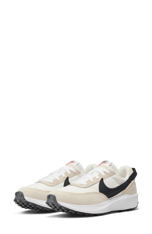 Nike Waffle Debut Sneaker In Sanddrift/black/white