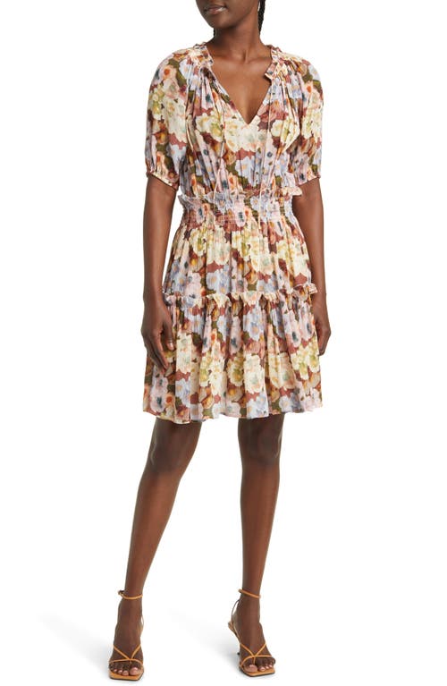 Rails Fiorella Floral Tie Neck Dress Painted at Nordstrom,