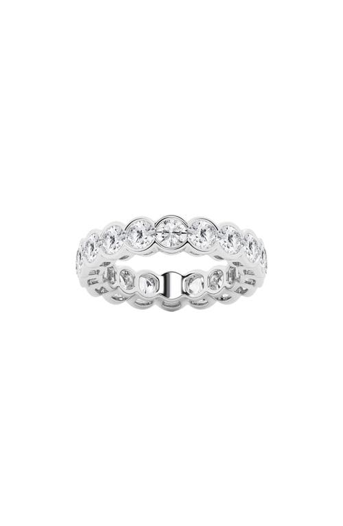 Round Lab Created Diamond Eternity Band Ring - 4.0ct. in White