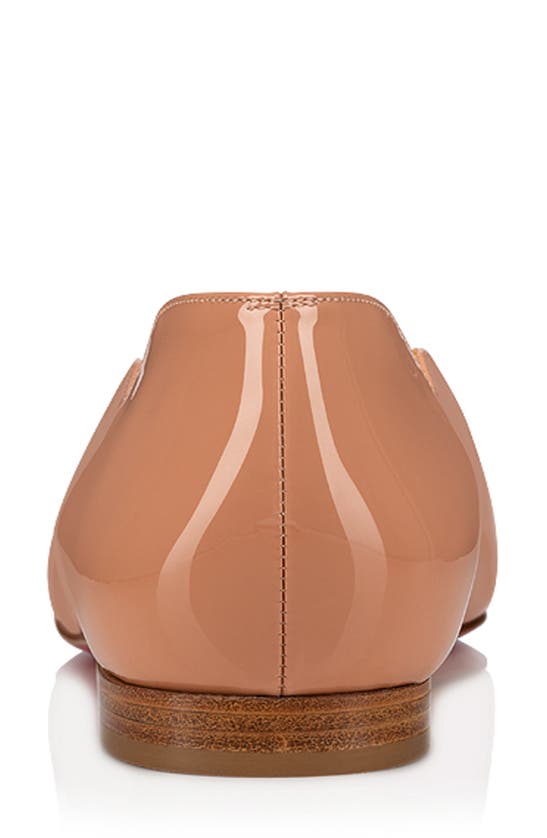 Shop Christian Louboutin Hot Chickita Pointed Toe Flat In Blush