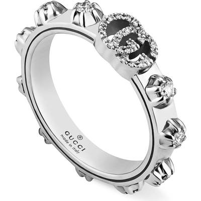 Gucci Gg Running Diamond Ring