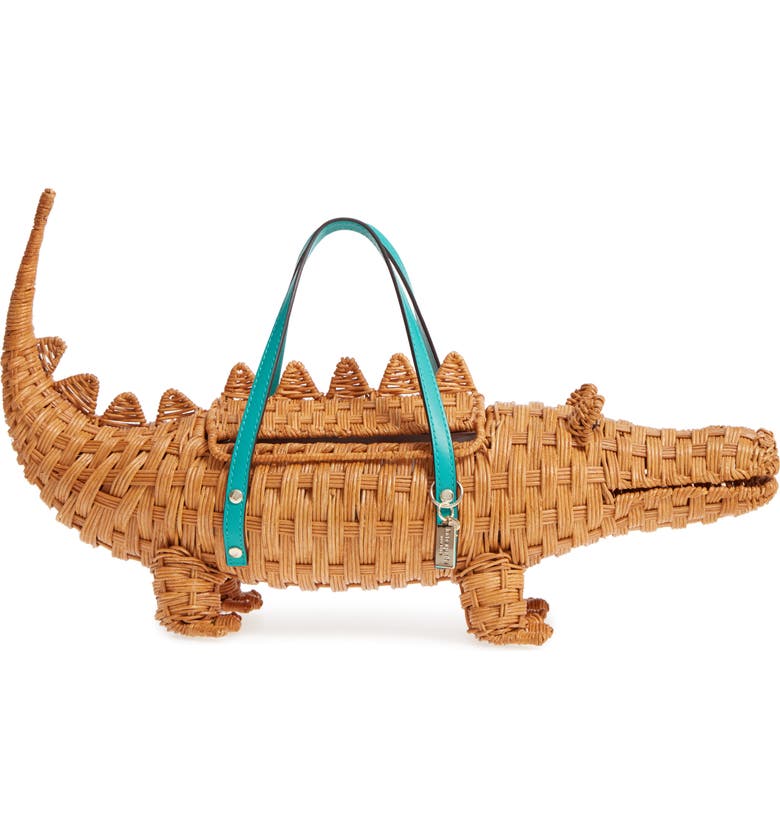 kate spade new york swamped 3D wicker alligator handbag | Nordstrom