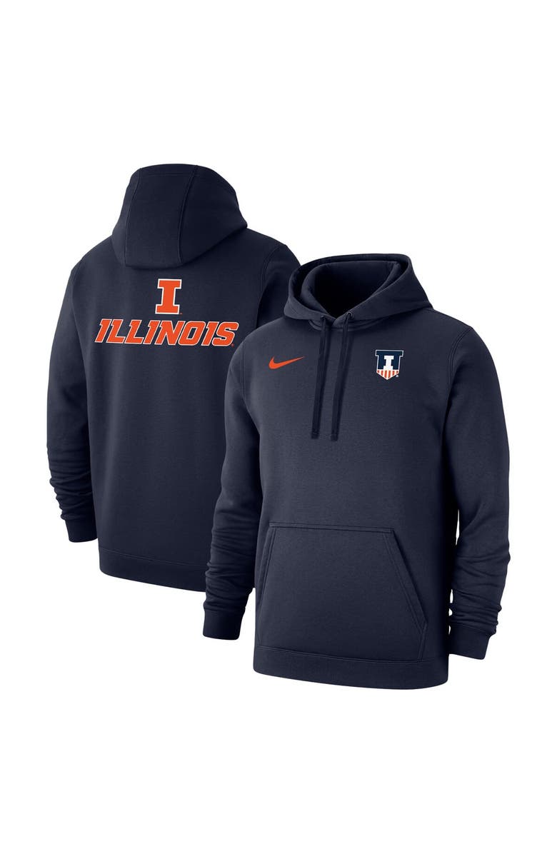 Nike Men's Nike Navy Illinois Fighting Illini Changeover Club Fleece Pullover Hoodie | Nordstrom