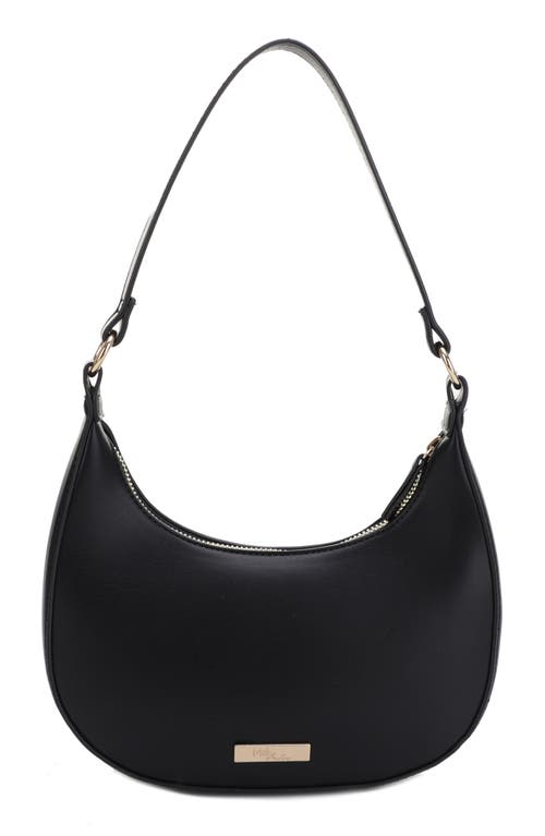 Mali + Lili Leilani Vegan Leather Baguette Bag In Black