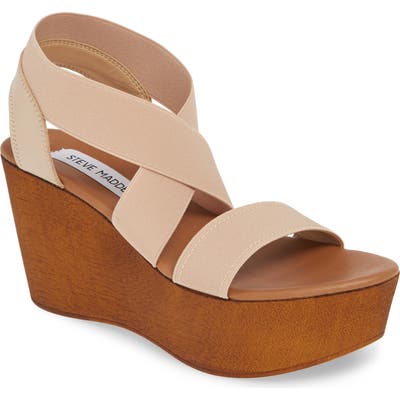 Steve Madden Barbara Platform Wedge Sandal, Pink