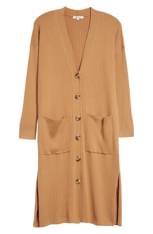 Madewell Duster Cardigan Sweater in Heather Camel at Nordstrom, Size X-Small