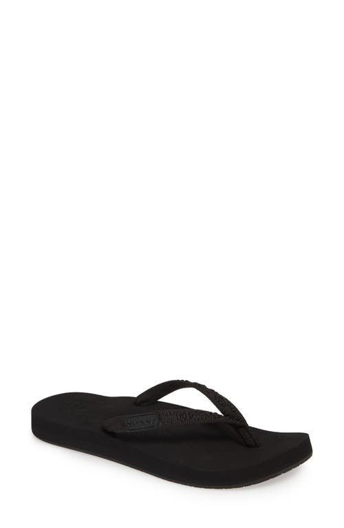 Shop Reef Ginger Flip Flop In Black/black