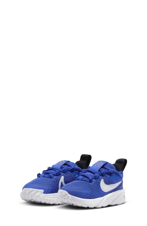 Shop Nike Kids' Star Runner 4 Sneaker In Blue/white/black