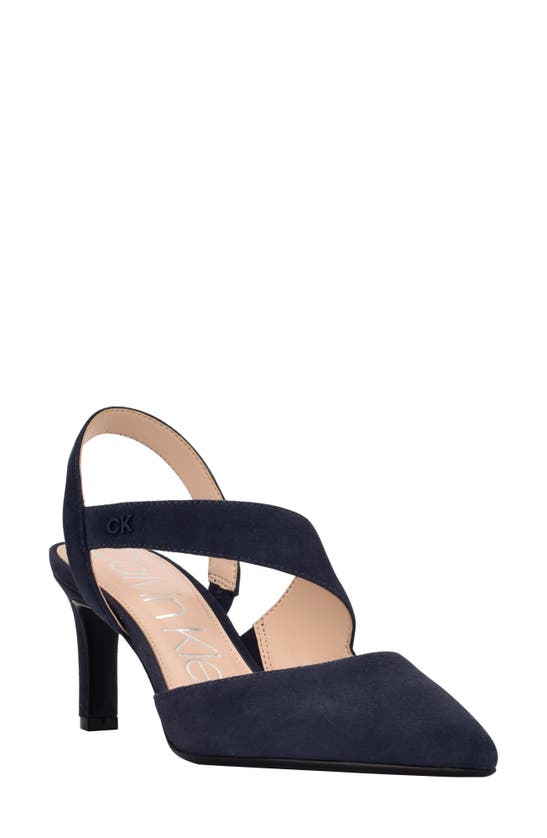 Calvin Klein Larin Pump In Navy ModeSens