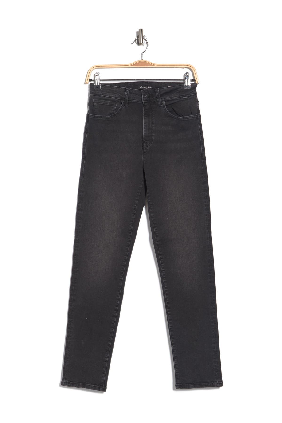 Mavi Lea Faded Skinny Jeans In Black