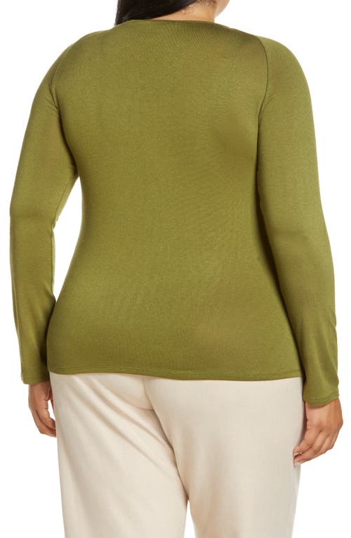 Shop Vince Raglan Sleeve Knit Top In 345erb-erba