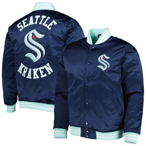 Lids Seattle Mariners Starter Midfield Satin Full-Snap Varsity Jacket -  Navy