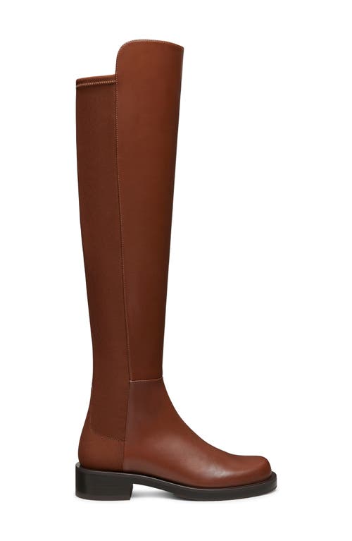 Shop Stuart Weitzman 5050 Bold Over The Knee Boot In Deep Coffee