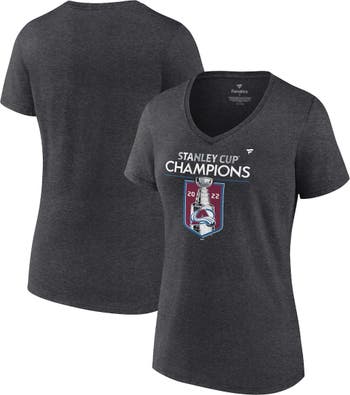 Men's Fanatics Branded Heathered Gray Colorado Avalanche 2022 Stanley Cup  Champions Locker Room Performance T-Shirt