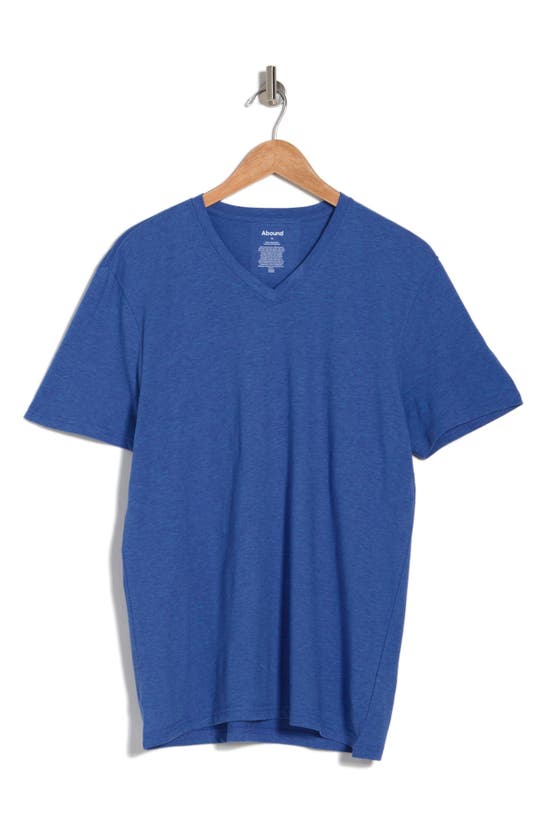 Abound Space Dye Short Sleeve V-neck T-shirt In Blue Marine Spacedye