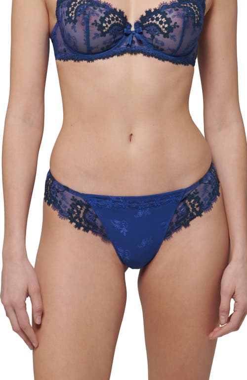 Shop Simone Perele Wish Underwire Demi Bra In Electric Blue