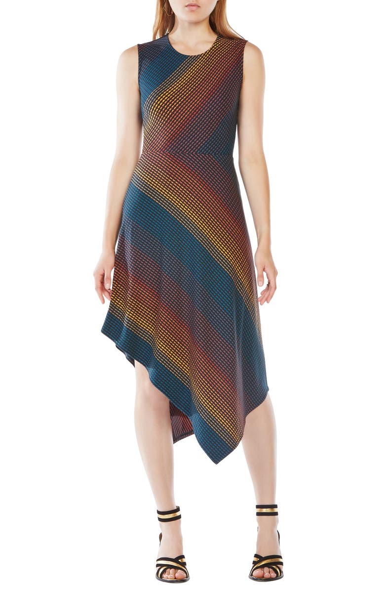 BCBGMAXAZRIA Asymmetrical Jacquard Knit Dress | Nordstrom