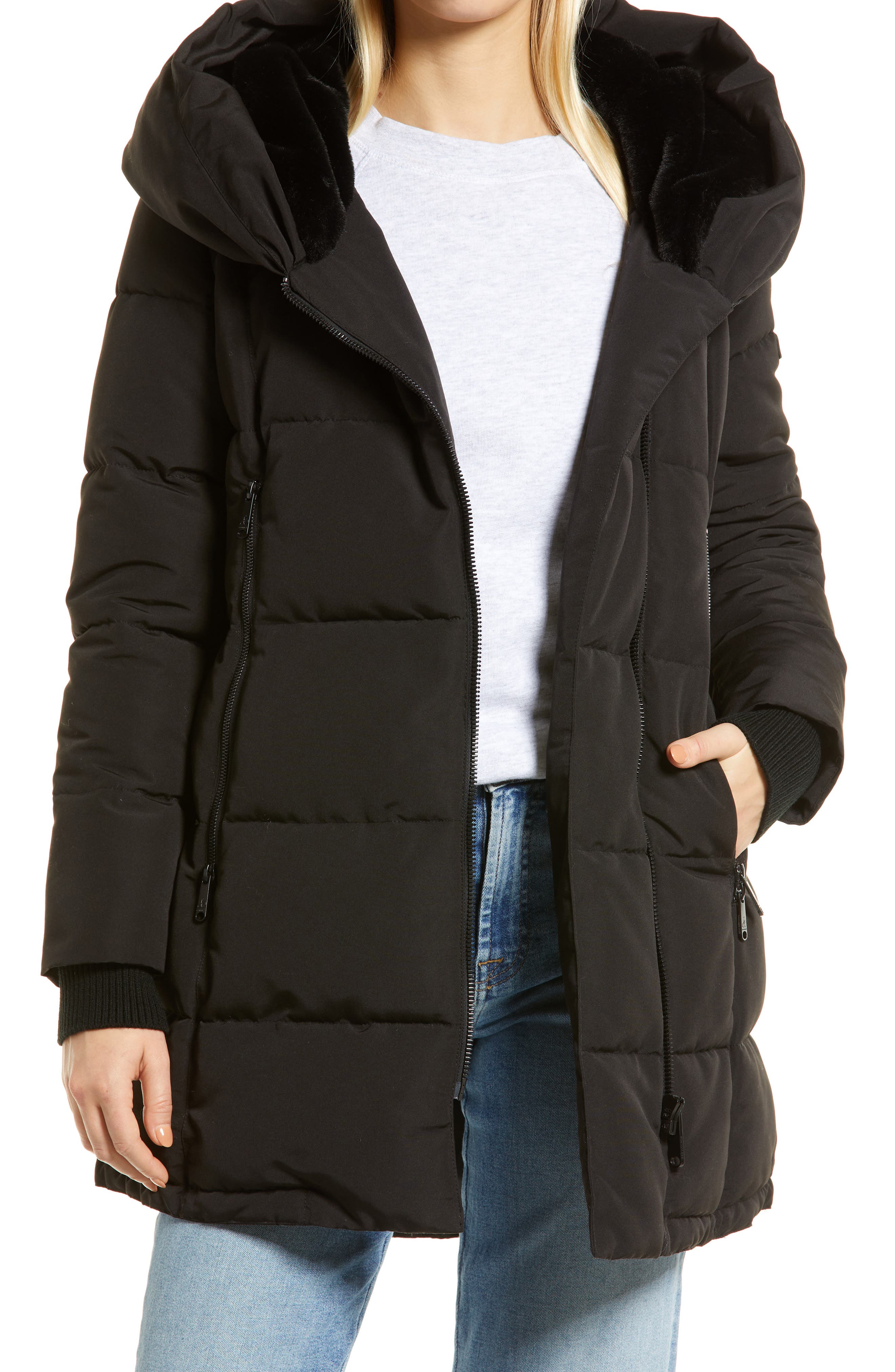 nordstrom long puffer coat